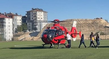 Malatya'da ambulans helikopter 86 yaşındaki hasta için havalandı