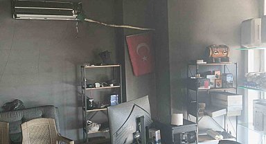 Manavgat'ta işyeri yangını ucuz atlatıldı