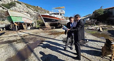 Marmaris Bozburun Tersane bölgesinde yatırım alanlarına yerinde inceleme