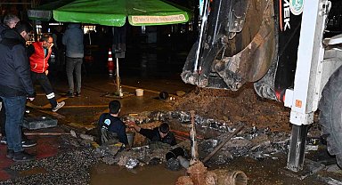 MASKİ'den Manisa altyapısında gece mesaisi