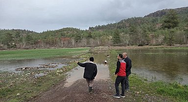 Menteşe'de sağanak yağışların ardından tarım arazilerinde hasar tespit çalışmaları başladı