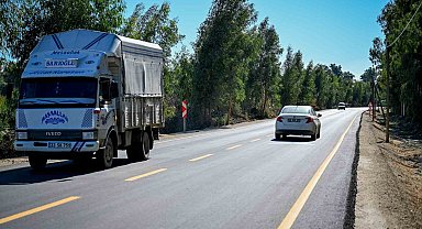 Mersin'de üreticilerin kullandığı yol yenilendi