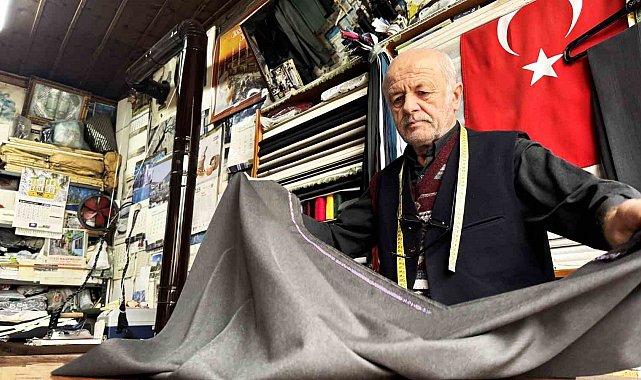 Mesleğinde yarım asrı geride bırakan terzi tarihi kentte zamana direniyor