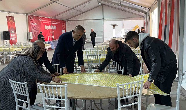 MHP'den 'Bir sofra bin bereket' temalı iftar otağı
