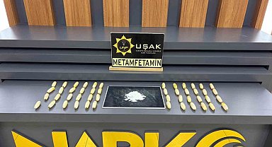 Midelerinden 1 kilo 70 gram metamfetamin çıktı