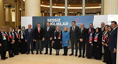 Millet Kütüphanesi'nde 'Gazze' temalı filografi sergisi açıldı