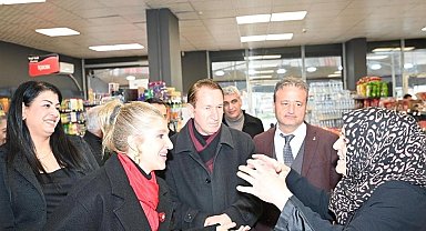 Milletvekili Ölmeztoprak'tan 'KOP Boykot Market'e ziyaret