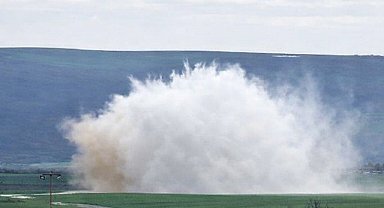 Muratlı çevreyolunda su hattı patladı