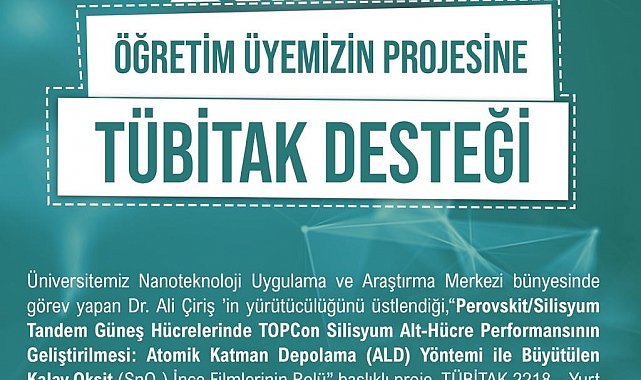 Niğde Ömer Halisdemir Üniversitesi TÜBİTAK desteği aldı
