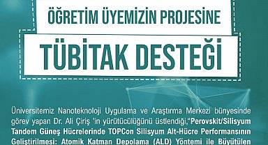 Niğde Ömer Halisdemir Üniversitesi TÜBİTAK desteği aldı