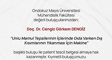 OMÜ'den iki yeni patent: Tepsilerde hijyen ve elektrokromik ölçümde yenilik