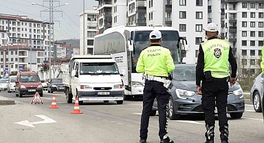 Ordu'da bir haftada 17 binden fazla araç ve sürücüsü denetlendi