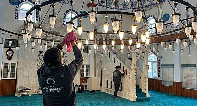 Ordu'da camilerde Ramazan temizliği