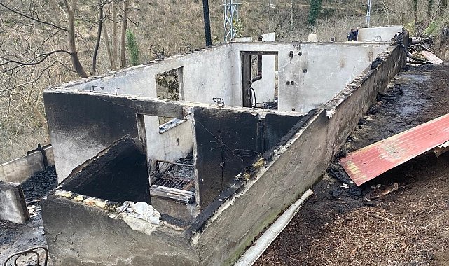 Ordu'da ev yangını