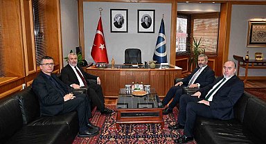 ÖSYM Başkanı Ersoy'dan Rektör Adıgüzel'e ziyaret