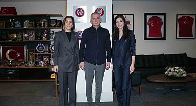 Öztopaloğlu ve Atasoy'dan TFF Başkanı Hacıosmanoğlu'na ziyaret