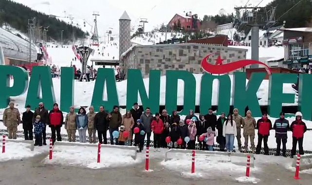 Palandöken'de şehit ve gazi ailelerine özel etkinlik