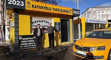 Palandöken'de Taksi Durakları Sıcacık Yuvaya Dönüştü