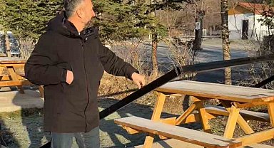 Parklardan sonra mesire alanına da zarar verdiler