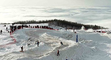 Rize'de adrenalin sis deniziyle buluştu, ortaya görsel şölen çıktı