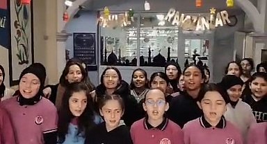 Rize'de okullarda öğrencilerin Ramazan coşkusu