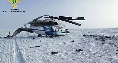 Rusya'da Mi-8 helikopteri sert iniş yaptı