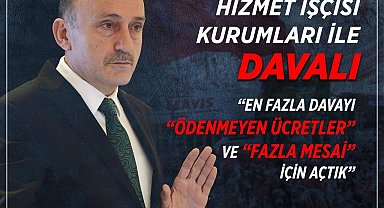 Sağlık ve sosyal hizmet işkolunda en fazla dava 'ödenmeyen ücretler' ve 'fazla mesai' için açıldı