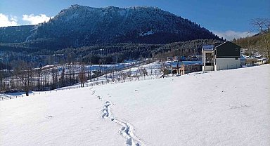 Sakarya'nın yüksek kesimleri yeniden karla buluştu