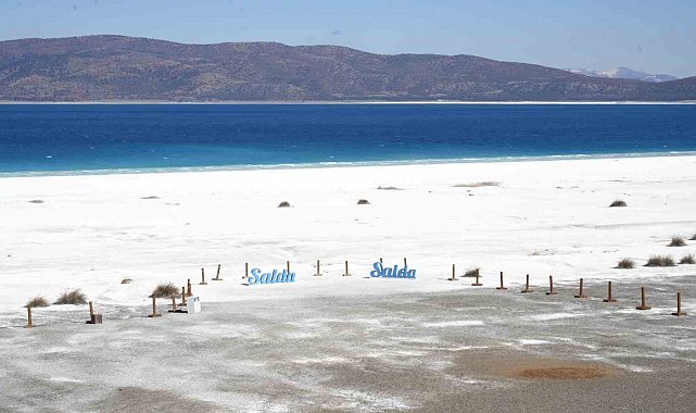 Salda Gölü'nde su seviyesi yükseldi