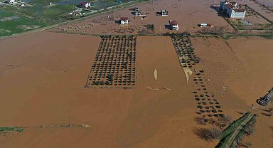 Salihli'de felaketin boyutu havadan görüntülendi