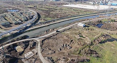 Samsun Yeni OSB'de taşkın kontrol çalışmaları