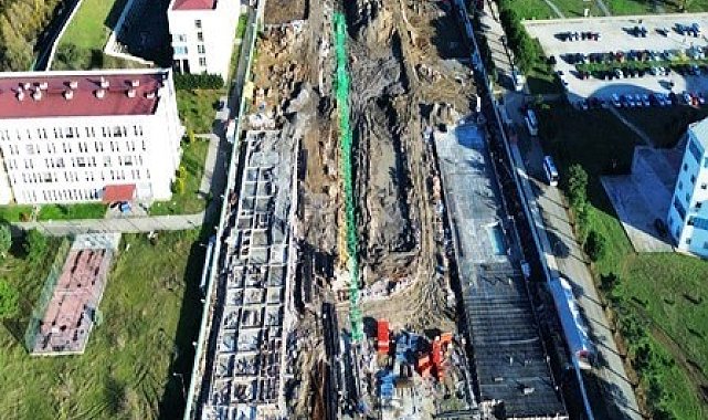 Samsun'da 2 bin kişilik öğrenci yurdunun inşaatı devam ediyor