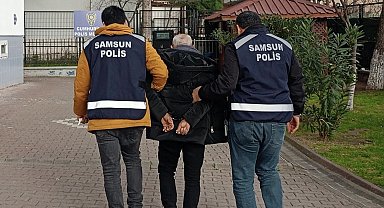 Samsun'da 35 yıl 7 ay hapis cezası bulunan firari yakalandı