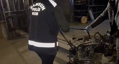 Samsun'da 5 milyonluk kaçak motor operasyonu