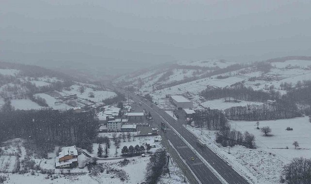 Samsun'da yüksek kesimler beyaza büründü