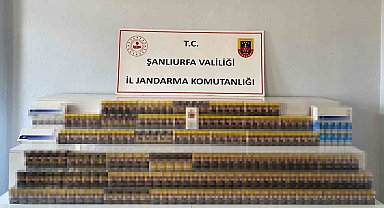 Şanlıurfa'da 11 bin paket kaçak sigara ele geçirildi