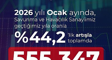 Savunma ve havacılık sanayiinden 2026'nın ilk ayında 555,3 milyon dolarlık ihracat