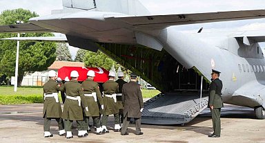 Şehit F-16 pilotunun cenazesi memleketine uğurlandı