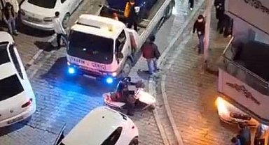 Ses sistemli araç yükledikleri çakarlı çekiciyle trafiği felç eden magandalar kamerada