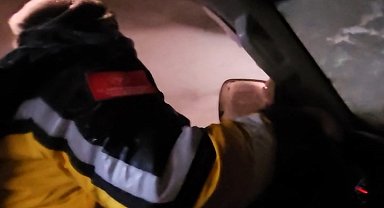 Sıfır görüş mesafesinde sağlıkçıların zamanla yarışı