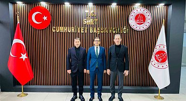 Siirt TSO Başkanı Güven Kuzu, Başsavcı Yasin Coşkun ile bir araya geldi