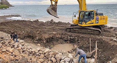 Sinop Kadınlar Plajı'na istinat duvarı
