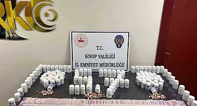 Sinop'ta 6 bin 245 uyuşturucu hap ele geçirildi: 2 tutuklama