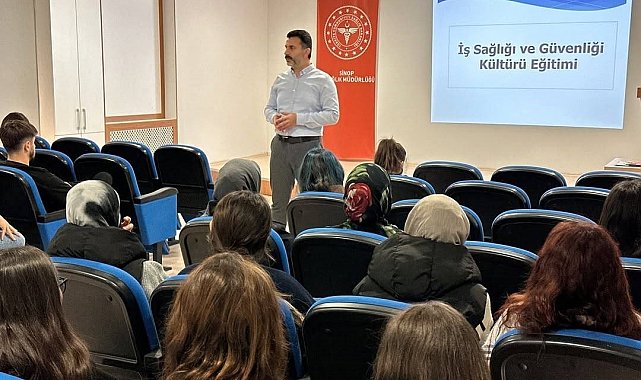 Sinop'ta stajyer öğrencilere "iş güvenliği" eğitimi