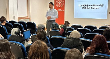 Sinop'ta stajyer öğrencilere "iş güvenliği" eğitimi