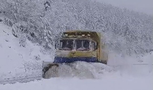 Sinop'u kar vurdu: 42 köy yolu kapalı