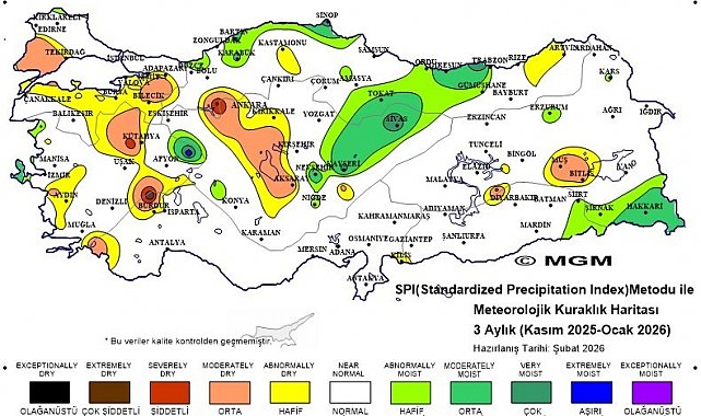 Sivas'ta yağışlar artı, kuraklık riski azaldı