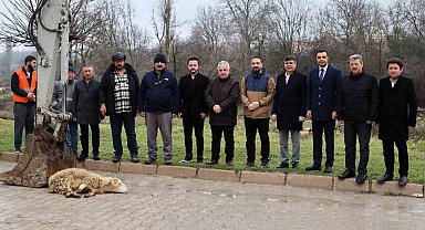 Söğüt'te alt yapı çalışmalarında ilk kazma vuruldu