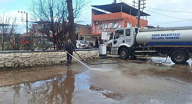 Söke'de belediye ekipleri seferber oldu