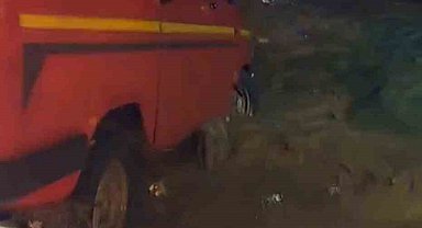 Suda mahsur kalan aileyi İncirliova Belediyesi ekipleri kurtardı